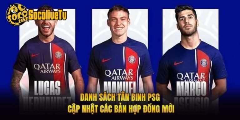 Danh Sách Tân Binh PSG - Cập Nhật Các Bản Hợp Đồng Mới
